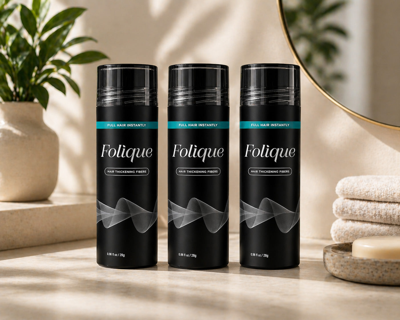 Folique Hair Building Fibers x3