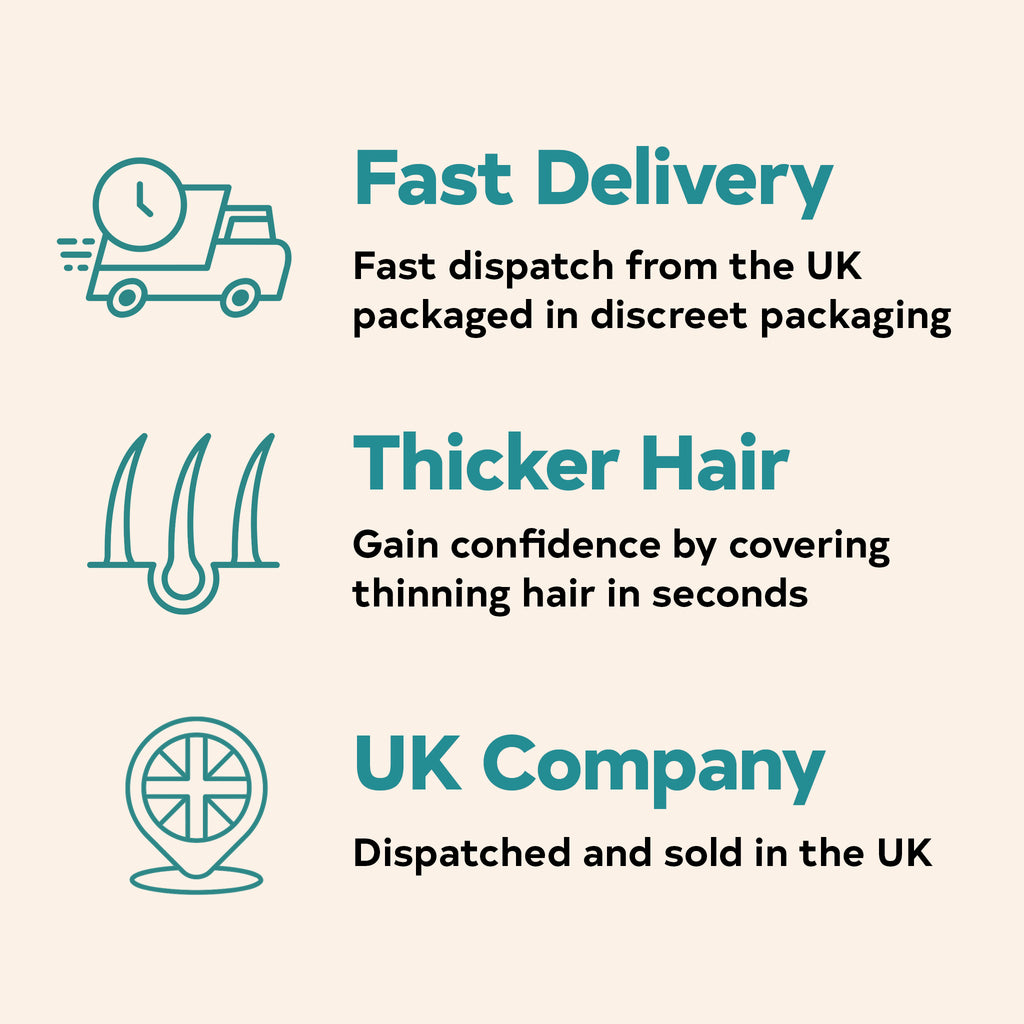 fast delivery and thicker hair with folique hair fibers