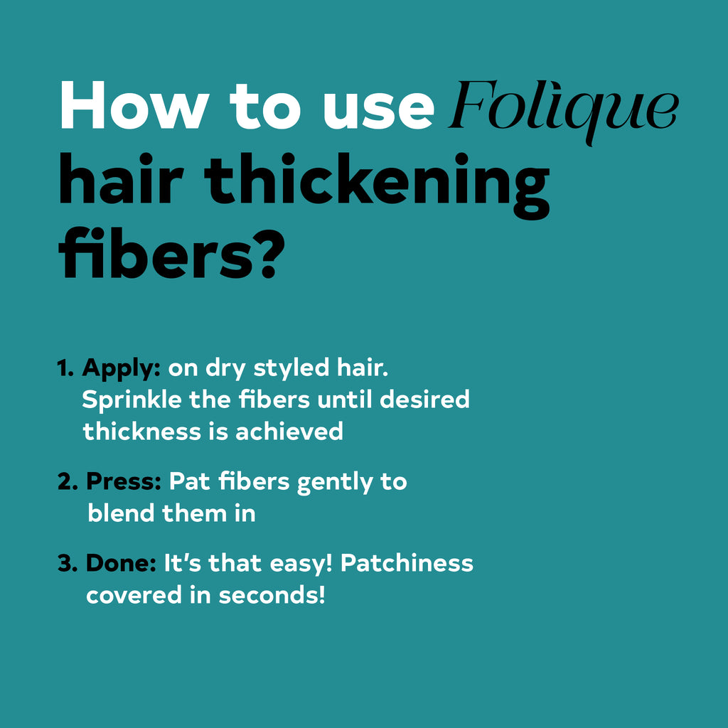 how to use folique hair fiber instructions