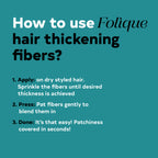 how to use folique hair fiber instructions